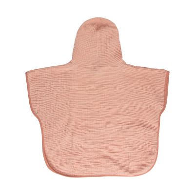 Bebe-Jou Pure Cotton Poncho -  Maat 86-92 -Pink