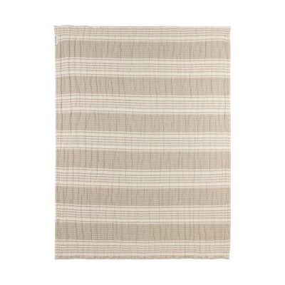 Meyco Deken Pre Washed Hydrofiel Jacquard Stripe Sand 100x150 cm