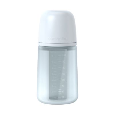 Suavinex Colour Essence Fles - Medium Flow - 240ml - Silicone - Blauw 