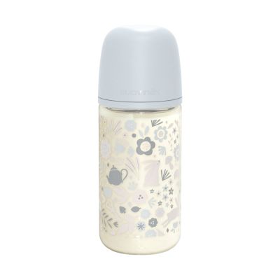 Suavinex Wonderland SX Pro Fles Glas - Medium Flow - 240ml - Blauw 