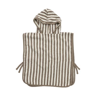 Meyco Badponcho - Badstof Jacquard Fat Stripe
