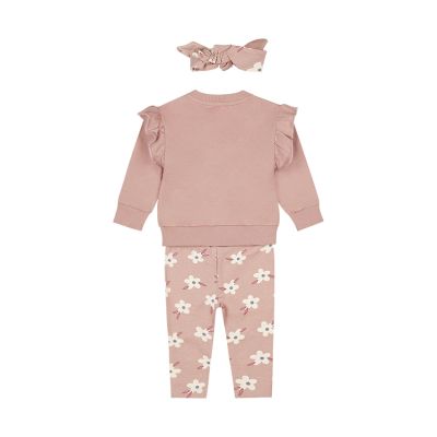 Dirkje 3-Delige Set - Flower - Maat 56 - Light Mauve