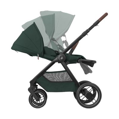 Maxi-Cosi Oxford+ Kinderwagen 2-in-1 - Twillic Green (Dark Frame + Brown Leather) Maxi-Cosi Oxford+ Kinderwagen 2-in-1 - Twillic Green (Dark Frame + Brown Leather)