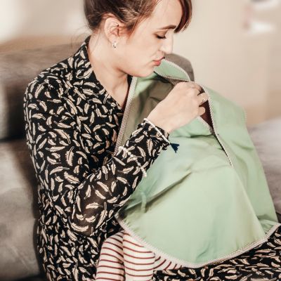 KipKep Feedi Borstvoedingsdoek - Calming Green
