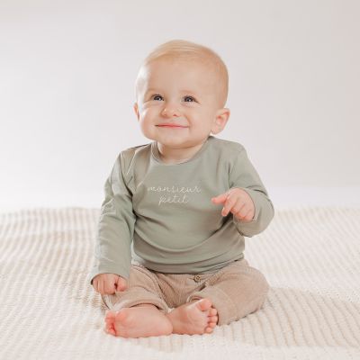 Babylook Velvet Rib Broek - Maat 50 - Warm Taupe 