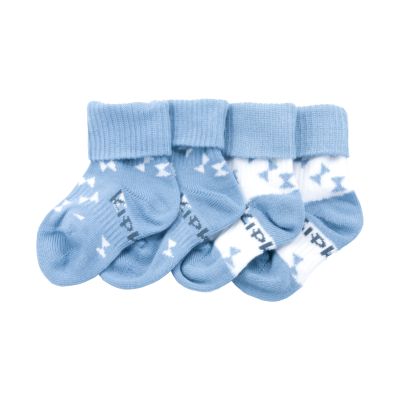 KipKep Blijf-Sokjes - 6-12 Mnd - 2-Pack - Party Blue