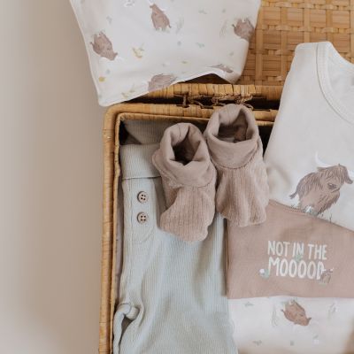 Babylook Cow T-Shirt - Maat 56 - Buttercream