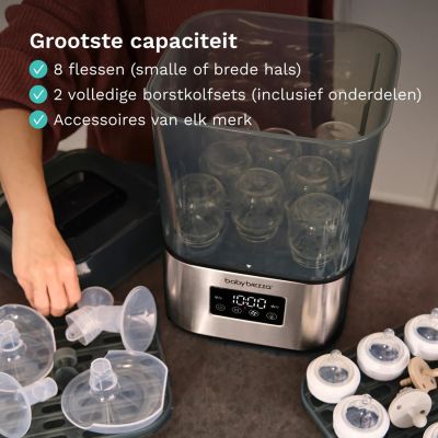 Baby Brezza Sterilisator & Droger - SuperQuick - Matt Black