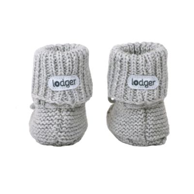 Lodger Slipper Knit Steel 0-6mnd