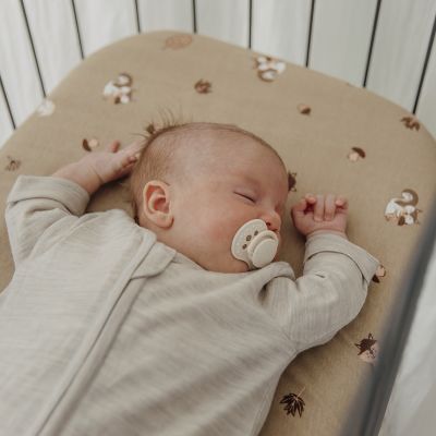 Meyco Baby Slaapzak met Vaste Mouw - Studio - Merinowol - Sand Melange - 80 cm