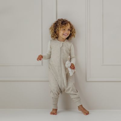 Meyco Baby Slaapzak Jumper - Studio - Merinowol - Sand Melange - 104 cm