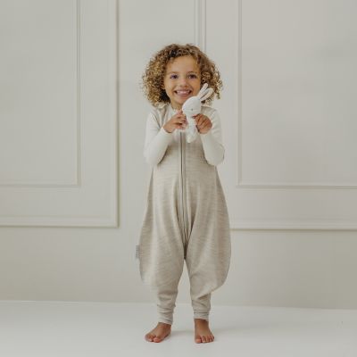 Meyco Baby Slaapzak Jumper - Studio - Merinowol - Sand Melange - 104 cm