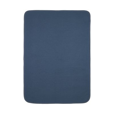 Meyco Pure Deken Gebreid - 100 x 150 cm - Jacquard - Indigo