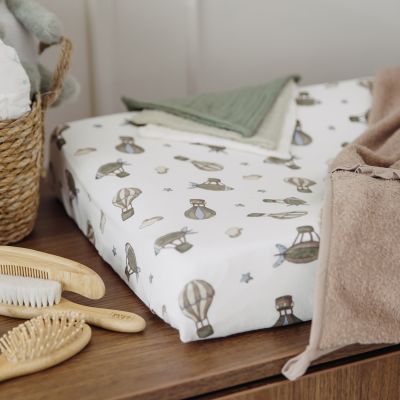 Meyco Aankleedkussenhoes Print - 50 x 70 cm - Jersey - Air Balloons Multicolour