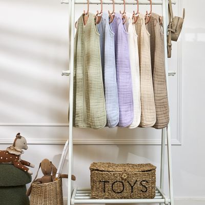 Meyco Baby Uni Zomerslaapzak - 70 cm - Pre-Washed Hydrofiel - Soft Lavender