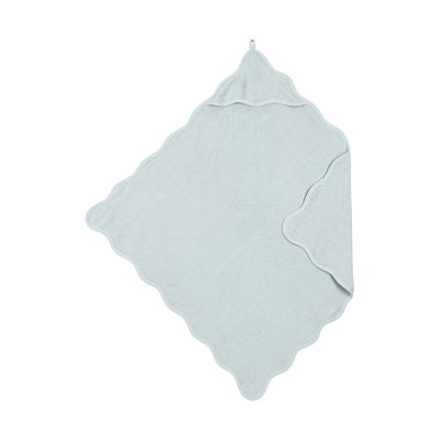 Meyco Baby Wavy badcape - 80 x 80 cm - Badstof - Grey Blue