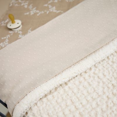 Meyco Baby Wiegdeken Wafel Teddy Nature 75 x 100 cm