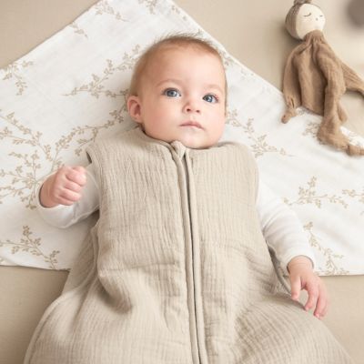 Meyco Baby Slaapzak Hydrofiel Gevoerd Uni Pre-Washed Sand 90 cm Meyco Baby Slaapzak Hydrofiel Gevoerd Uni Pre-Washed Sand 90 cm