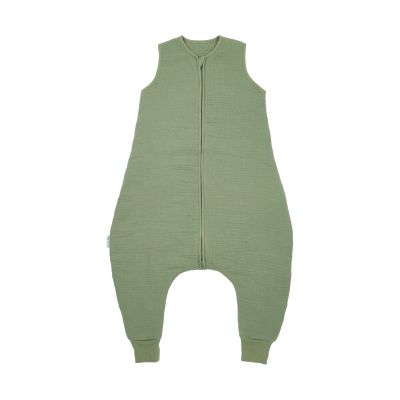 Meyco Baby Slaapzak Jumper Winter Hydrofiel Uni Pre-Washed Olive Green 80 cm