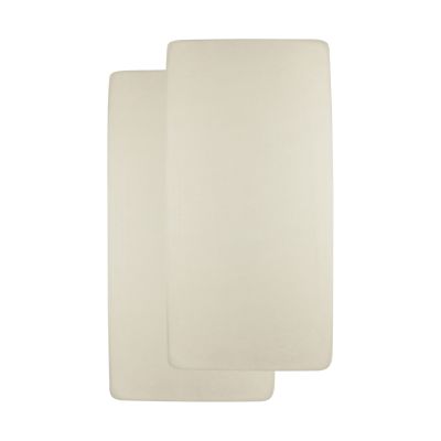 Meyco Baby Uni Hoeslaken Ledikant - 2 Stuks - 60 x 120 cm - Jersey 