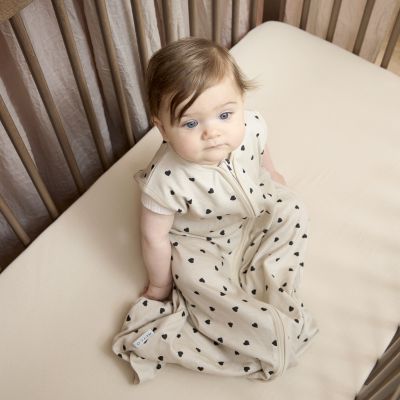 Meyco Baby Uni Hoeslaken Ledikant- 2 Stuks - 60 x 120 cm - Jersey - Soft Sand