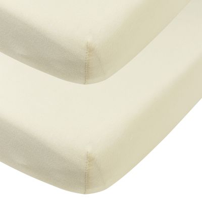Meyco Baby Uni Hoeslaken Juniorbed- 2 Stuks - 70 x 140 cm - Jersey - Nature