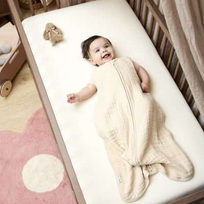 Meyco Baby Uni Hoeslaken Juniorbed- 2 Stuks - 70 x 140 cm - Jersey - Nature