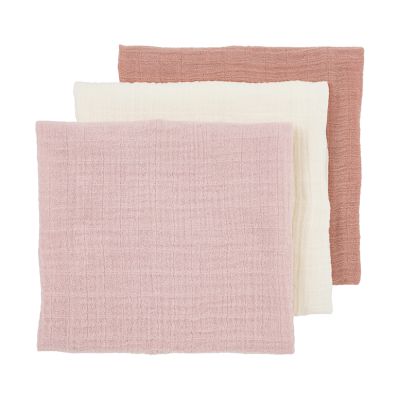 Meyco Baby Uni Hydrofiele Doeken - 3 Stuks - Pre-Washed Hydrofiel - 70 x 70 cm