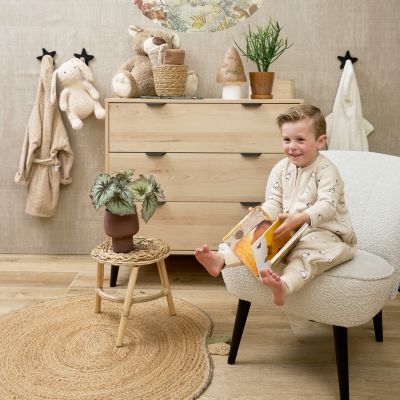Meyco Baby Slaapzak Jumper Winter Penguin Soft Sand 104 cm