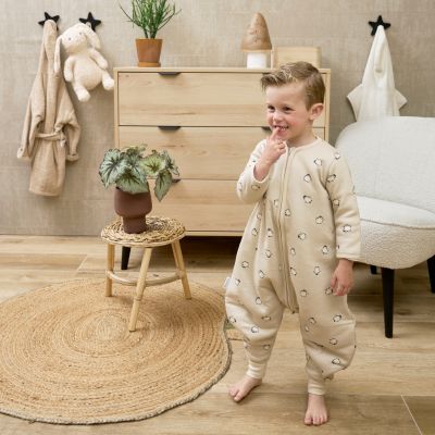 Meyco Baby Slaapzak Jumper Winter Penguin Soft Sand 104 cm
