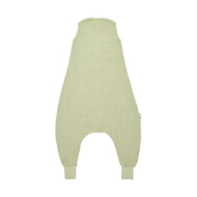 Meyco Baby Uni Zomer Slaapoverall Jumper - 80 cm - Pre-Washed Hydrofiel - Soft Olive