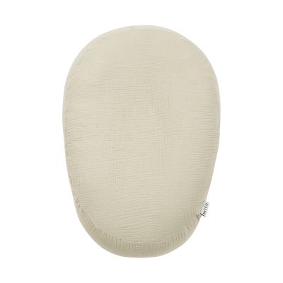 Meyco Baby Uni Relaxhoes Voedingskussen - Pre-Washed Hydrofiel - Soft Sand Meyco Baby Uni Relaxhoes Voedingskussen - Pre-Washed Hydrofiel - Soft Sand