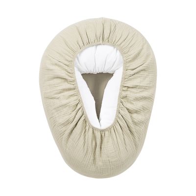 Meyco Baby Uni Relaxhoes Voedingskussen - Pre-Washed Hydrofiel - Soft Sand Meyco Baby Uni Relaxhoes Voedingskussen - Pre-Washed Hydrofiel - Soft Sand