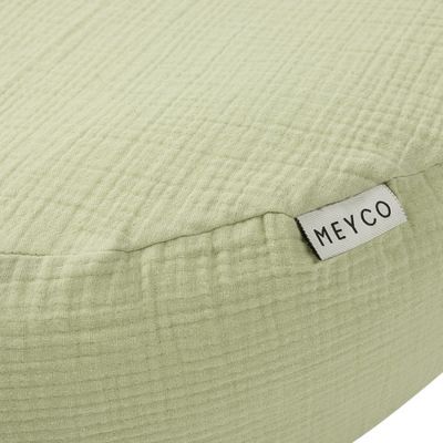 Meyco Baby Uni Relaxhoes Voedingskussen - Pre-Washed Hydrofiel - Soft Olive Meyco Baby Uni Relaxhoes Voedingskussen - Pre-Washed Hydrofiel - Soft Olive