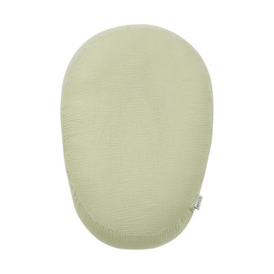 Meyco Baby Uni Relaxhoes Voedingskussen - Pre-Washed Hydrofiel - Soft Olive Meyco Baby Uni Relaxhoes Voedingskussen - Pre-Washed Hydrofiel - Soft Olive