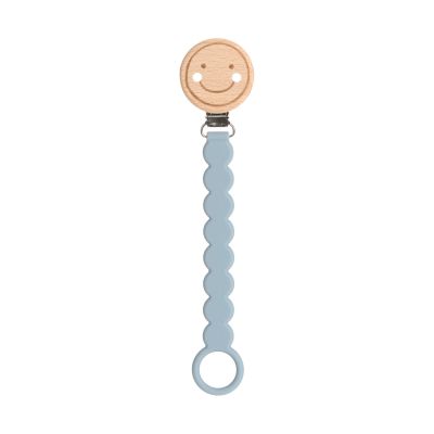 Lassig Fopspeenhouder Wood/Silicone Tiny Smile