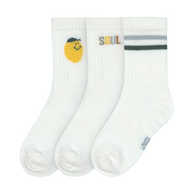 Lässig Tennis Socks GOTS - 3-pack - Lemon