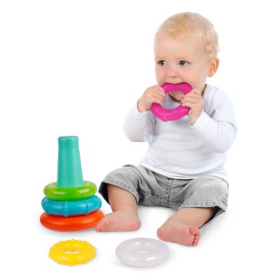 Playgro Sort And Stack Tower With Glitter Ring