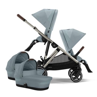 Cybex Gazelle S 2-in-1 Tweelingwagen - Stormy Blue
