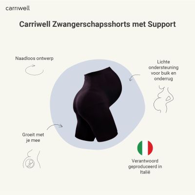 Carriwell Zwangerschapsshort - Zwart - S Carriwell Zwangerschapsshort - Zwart - S