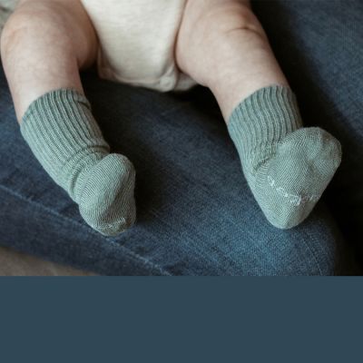 Kipkep Blijf-Sokjes - Prematuur - Pale Green