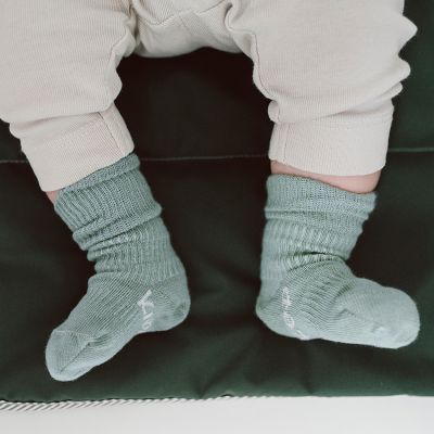 Kipkep Blijf-Sokjes - 0-6 Mnd - Pale Green