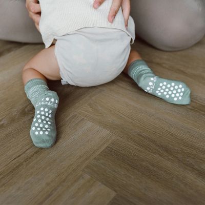 Kipkep Blijf-Sokjes - 12-18 Mnd - Pale Green