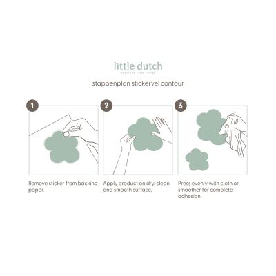 Little Dutch Muurstickers Fairy Garden 55 x 80 cm