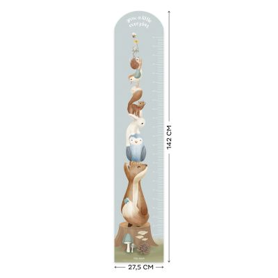 Little Dutch Muursticker Groeimeter Forest Friends 27,5 x 142 cm