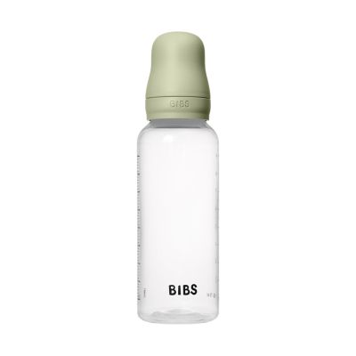 BIBS Fles - Medium Flow - 270 ml - Silicone - Sage - Ronde speen 