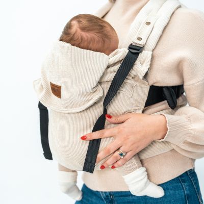 ByKay Click Carrier Deluxe Pro Ribbed Velvet Almond Sand