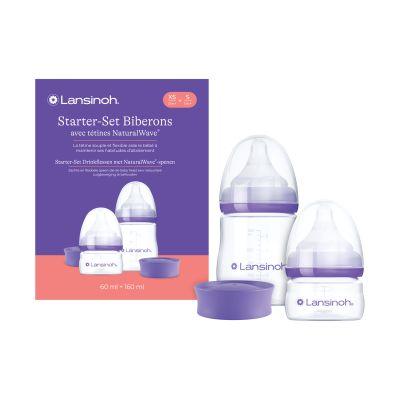 Lansinoh Starterset Flessen &amp; NaturalWave® Spenen - 60ml + 160ml