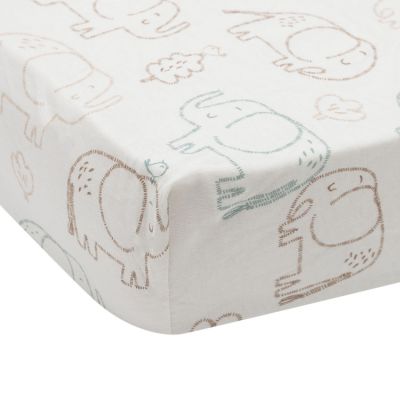 Jollein Hoeslaken Jersey 40/50x80/90cm - Elephant Tales