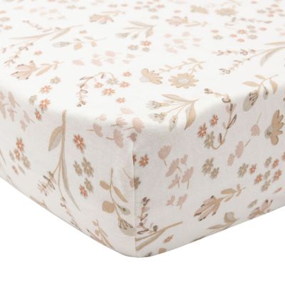 Jollein Bloomy Hoeslaken 70/75 x 140/150 cm - Jersey 